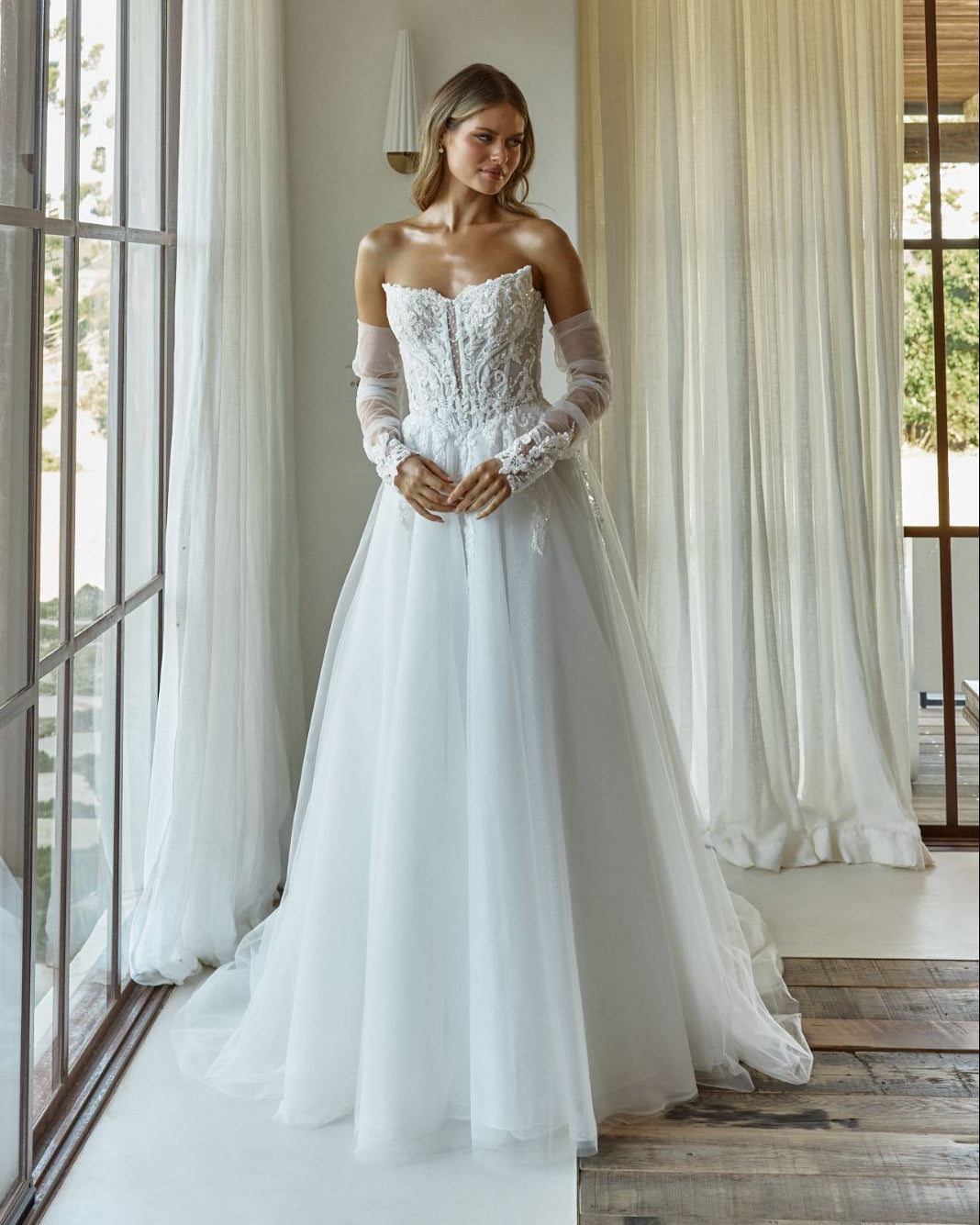 bella wedding dress BILLIE – Maya Norma Kamali Strapless Side Color:Yellow as Pictures Ballgown with sweetheart neckline grunge