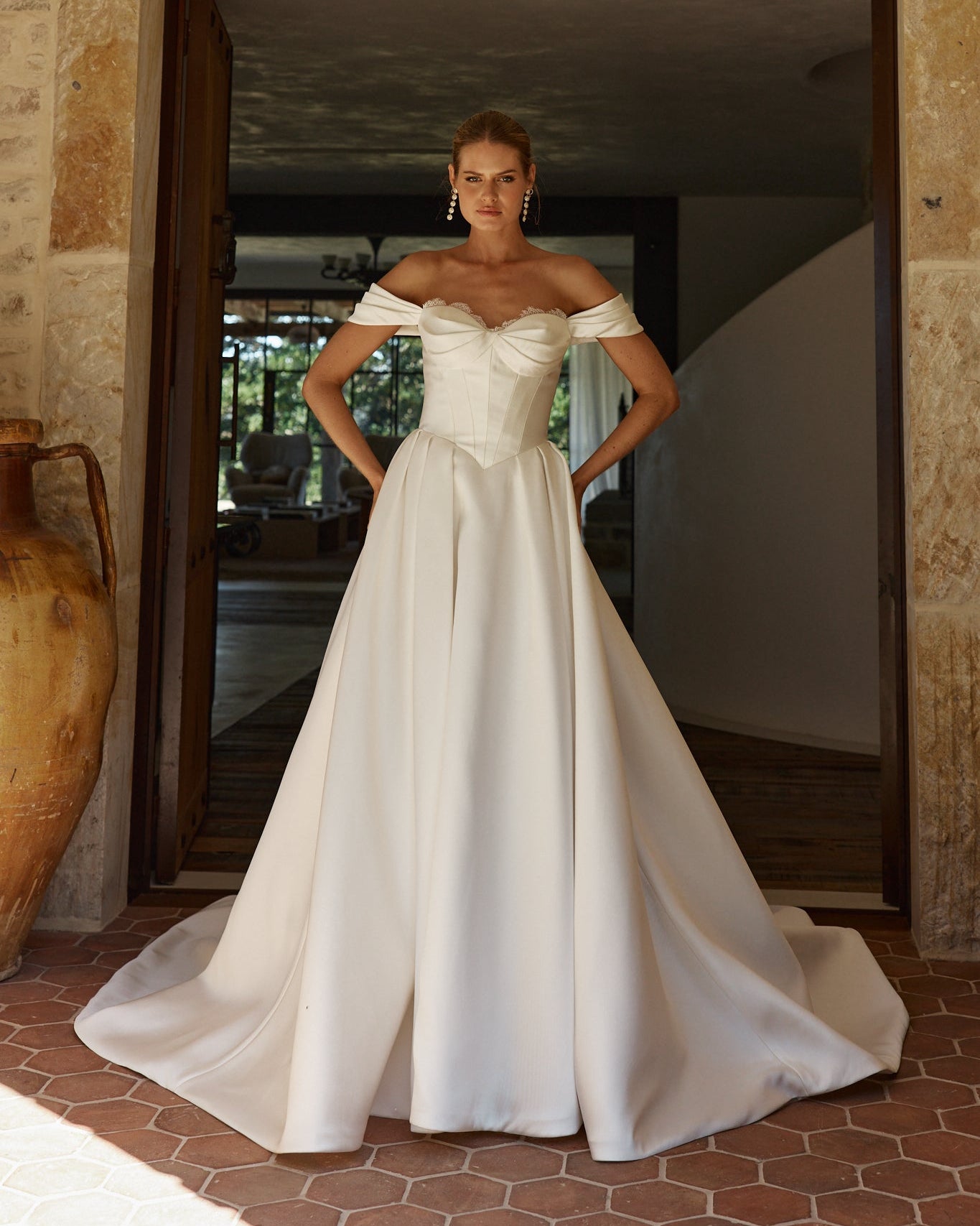 bella bridal dresses BAILEY WEDDING DRESS – Maya vday25 Female Full Body Professional GLITTER TULLE Color:Wine*
